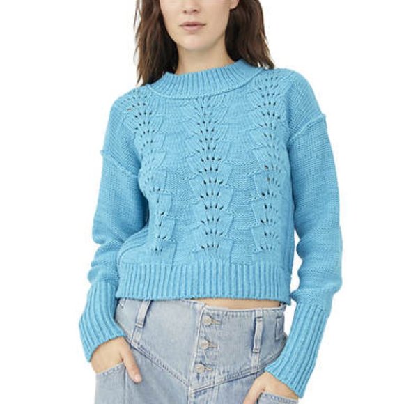 Free People Sweaters - NWT Free People Women's Bell Song Pullover Sweater in teal